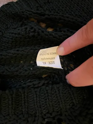 Open-Knit Scoop Neck Sweater in Black thumbnail 3