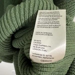 Free People Easy Street Tunic Sweater Size Small Sea Garden Green Oversized Boho thumbnail 10