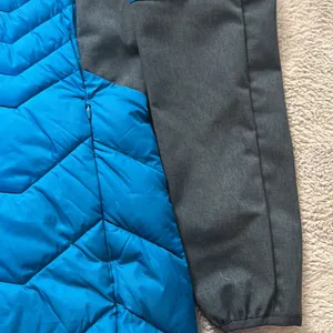 Columbia Termal Coil mid length coat Teal blue w/gray sleeves/side detail Size M thumbnail 5