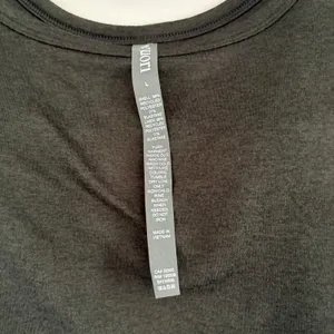Vuori Cove Midi Dress Black Dark Heather Built-in Shelf Bra VW606‎ Womens Large thumbnail 5