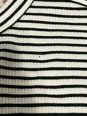 American Eagle White and Green Striped Tank Top thumbnail 4