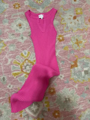 Pink Ribbed Dress thumbnail 2