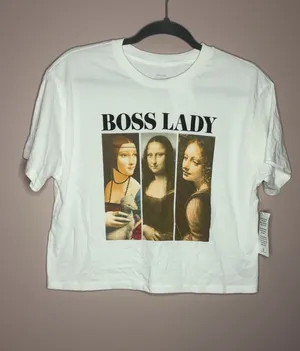 Organic Collective Boss Lady Cropped Tshirt thumbnail 1