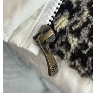 Fox Racing Womens Snow Jacket White Faux Fur Leopard Lining Hooded Small thumbnail 14