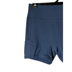 Vineyard Vines‎ Performance Shorts Women Large Blue High Rise Bike Athleisure thumbnail 3