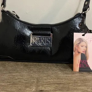 Paris Hilton New! Mini black purse handbag thumbnail 3