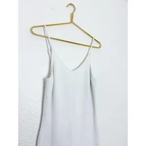 Abercrombie & Fitch Slip Midi Sweater Dress Size XL V-Neck Spaghetti Strap White thumbnail 8