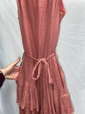 Pink Spaghetti Strap Dress Size M thumbnail 3