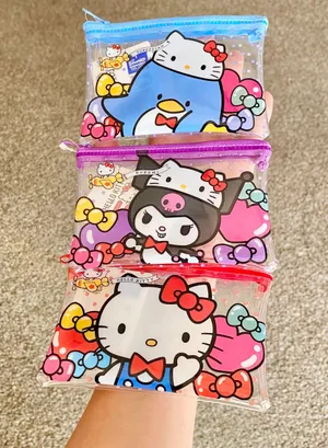 Sanrio kuromi Japanese kawaii mini pouch❤️50th anniversary edition! thumbnail 5