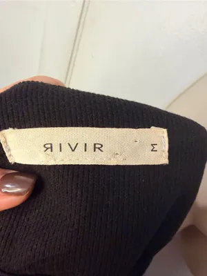 RIVIR Black Knit Jacket Size M Bow Detail Pearl Rhinestone Buttons Collarless thumbnail 12