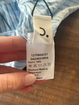 Commence Blue and White Striped Maxi Summer Dress small NWT thumbnail 4
