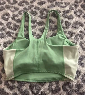 All in Motion Women's Light Support Longline Sports Bra Green thumbnail 2