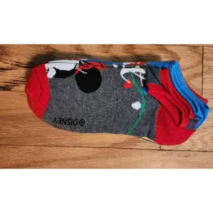 Disney Mickey & Minnie Mouse No Show Women's Socks 6‎ Pair Pack Shoe Size 4-10 thumbnail 4