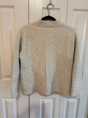 Aritzia Sunday Best Lamore Cardigan Cream Size Medium thumbnail 3