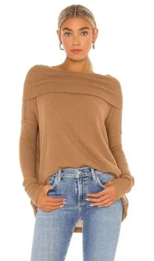 Free‎ People Juicy Long Sleeve Waffle Cowl Neck Top Size Medium NWT thumbnail 1