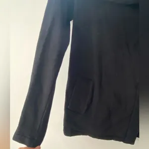Beyond Yoga Black Fleece Jacket Womens S Shawl Collar Open Drape Cardigan Coat thumbnail 11