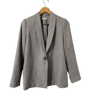 ALICE + OLIVIA Marion Wool Gray Blazer Jacket Coat thumbnail 2