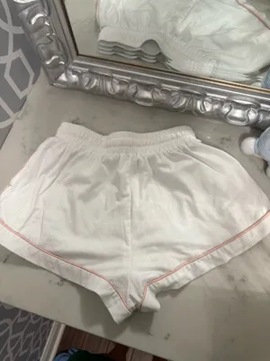 Princess Polly white and pink sweatshorts  thumbnail 3