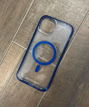 CellHelmet mag safe clear and blue iPhone 15 plus case thumbnail 1