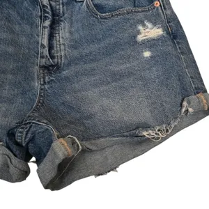 We the Free Womens 31 Curvy Distressed Button Fly Denim Jean Short thumbnail 5
