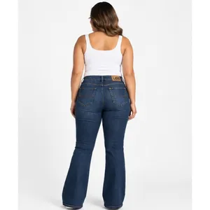 Lee Legendary Womens Flare Jeans Size 18M Inner Strength Blue Stretch 33 Inseam thumbnail 3