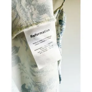 Reformation Light Blue Floral Midi Dress Size 0 thumbnail 8