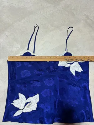 Victoria’s Secret gold label vintage Floral Camisole with White Appliqué small thumbnail 5