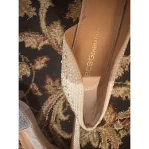 BCBG Generation Light Gray Bling Heels 4 Wedding Or Formal Event Sz 10 thumbnail 7