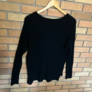 NWOT Madewell Thompson Pocket Pullover Knit Sweater Black Size XS thumbnail 3