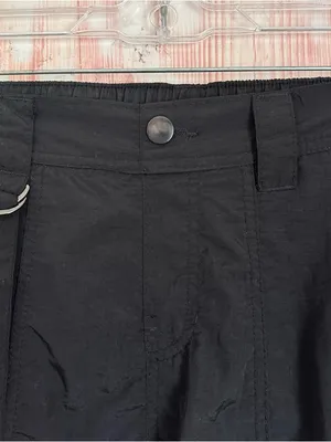 No Boundaries Black Nylon Windbreaker Cargo Parachute Pants Size XS thumbnail 8