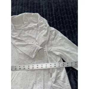 Lululemon Womens Coast‎ Easy Wrap Jacket Gray Heather Full Zip Size 6 thumbnail 9