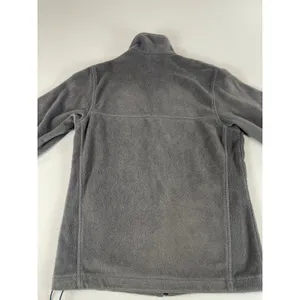 Columbia Gray Full Zip Fleece Jacket White Logo Size S Outdoor Style Gorpcore thumbnail 7