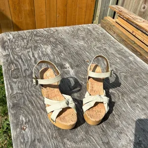 Kork-Ease Women's Dawson Wedge Platform Sandals Off White‎ Size 8 thumbnail 8