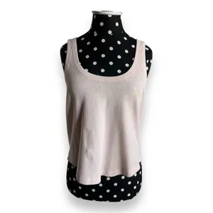 Victoria's‎ Secret Womens Pajama Top Sz S Pink Dream Tank Waffle Textured NEW thumbnail 3