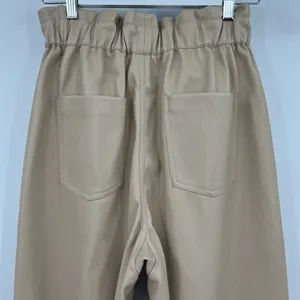 Vintage Havana Faux Leather Joggers Trousers Paperbag Pants‎ Women’s Size Large thumbnail 7