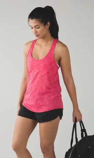 Lululemon Salute the Sun Singlet II Heathered Boom Juice Athleisure Yoga Running thumbnail 1