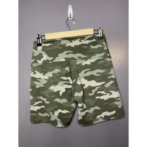 PINK Victoria's Secret Biker Shorts Womens Medium Green Camo Ultimate Athletic thumbnail 2