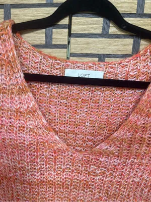Loft Orange sweater size medium thumbnail 3