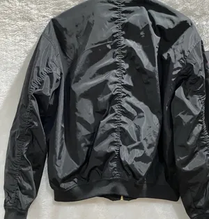 EXPRESS Black Bomber Jacket w/ patches Size M (Like New) thumbnail 5