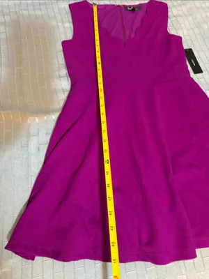 Lulu's Fuchsia Scallop V-Neck Mini Dress thumbnail 6