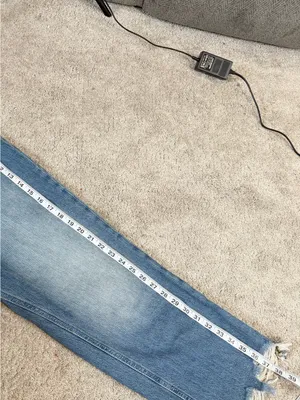 We The Free Women’s Maggie Mid Rise Raw Hem Straight Leg Jeans Sequoia Blue 31 thumbnail 13