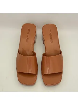 Steve Madden Harlin Square Toe Block Heel Platform Slide On Mule Sandals Size 8M thumbnail 8