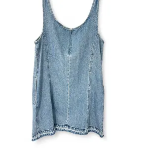 VINTAGE GAP 1990's 90's | M | Dress Jean Embossed UltraSoft Denim Mini Dress thumbnail 3