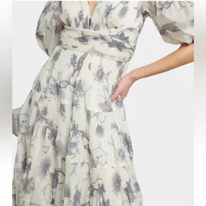 NWT Zimmermann Pleated Midi Dress thumbnail 4