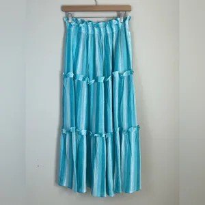 Tuckernuck Prado Maxi Skirt with‎ Pockets XS Blue White thumbnail 5