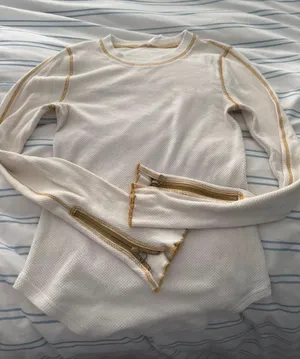 Free People Waffle Top thumbnail 1