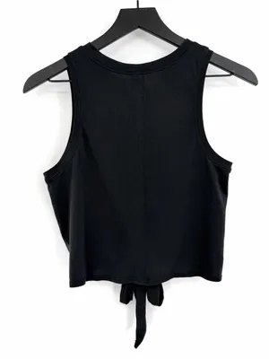 LULULEMON Tie Front Tank Top Black 4 thumbnail 4