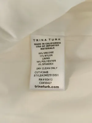 Trina Turk White Wide Leg Pants Size 10 NWT thumbnail 11