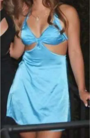 Hudson and Bailey blue dress thumbnail 1