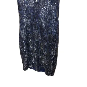 Sequin Hearts Navy Blue Strapless Deep V-Neck Sequin Bodycon Mini Dress‎ Size 9 thumbnail 3